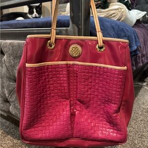 ANTONIO MELANI Red Woven Tote
